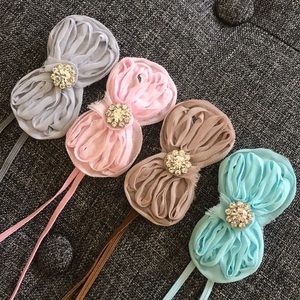 Newborn - 3months soft rhinestone headbands